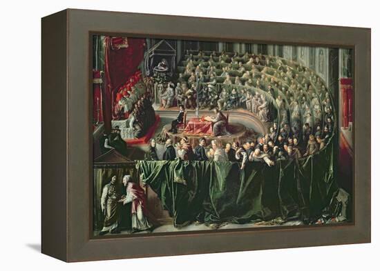 Trial of Galileo, 1633-null-Framed Premier Image Canvas