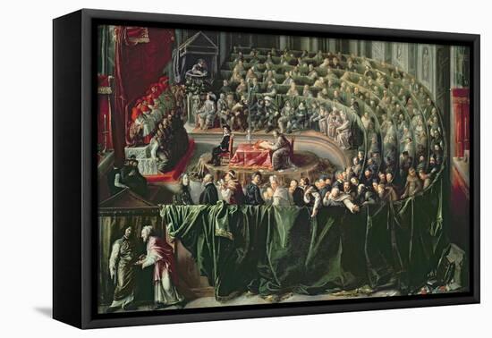 Trial of Galileo, 1633-null-Framed Premier Image Canvas