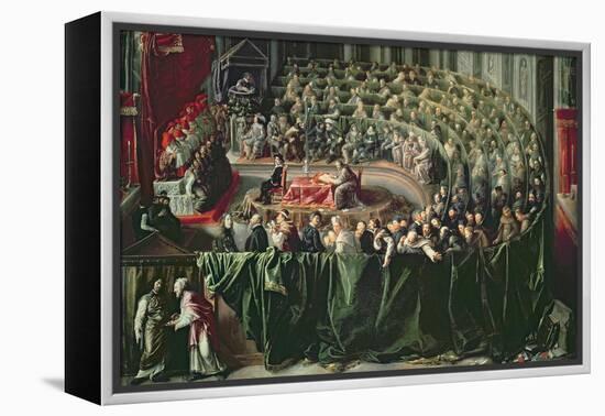 Trial of Galileo, 1633-null-Framed Premier Image Canvas