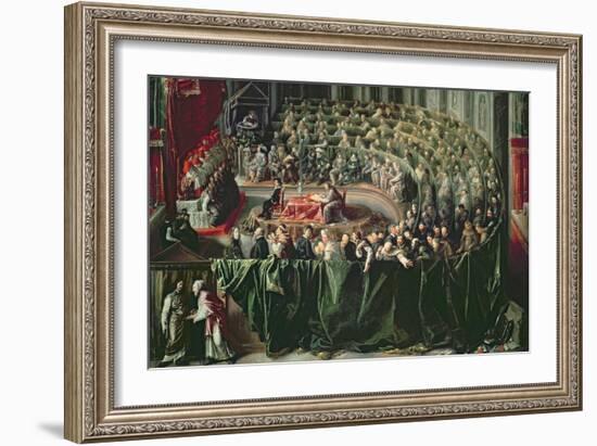 Trial of Galileo, 1633-null-Framed Giclee Print