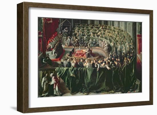 Trial of Galileo, 1633-null-Framed Giclee Print