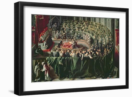 Trial of Galileo, 1633-null-Framed Giclee Print