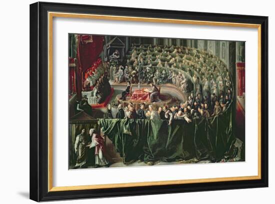 Trial of Galileo, 1633-null-Framed Giclee Print