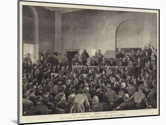 Trial of Guiteau for the Murder of President Garfield, General View of the Court-Room-Frank Dadd-Mounted Giclee Print