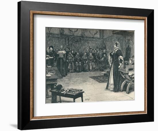 Trial of Mary Queen of Scots in Fotheringhay Castle, 1586 (1905)-Unknown-Framed Giclee Print