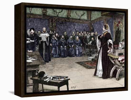 Trial of Mary Queen of Scots in Fotheringhay Castle, 1586 (1905)-Unknown-Framed Premier Image Canvas