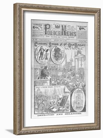 Trial Of Oscar Wilde-null-Framed Giclee Print