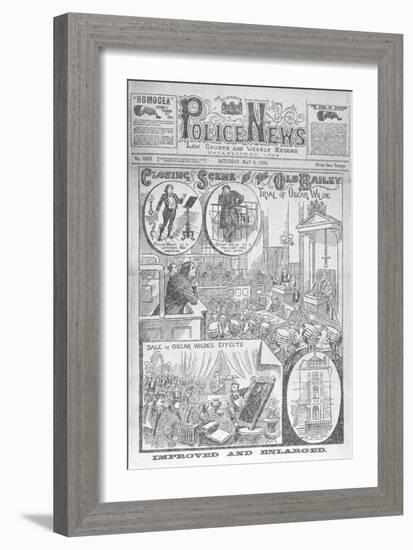 Trial Of Oscar Wilde-null-Framed Giclee Print