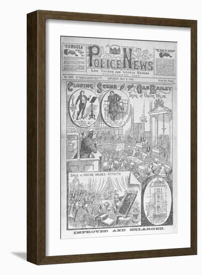 Trial Of Oscar Wilde-null-Framed Giclee Print