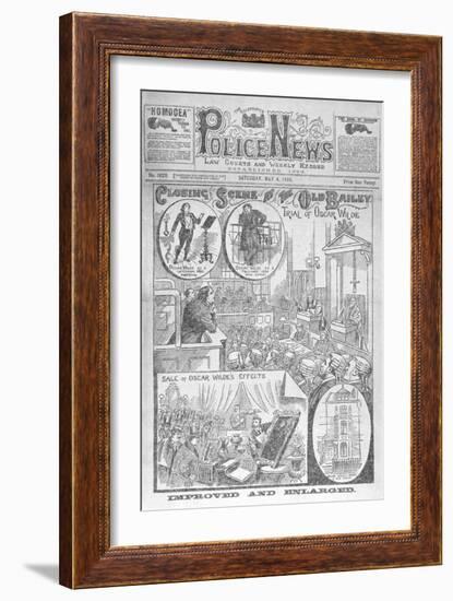 Trial Of Oscar Wilde-null-Framed Giclee Print