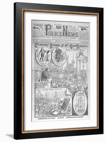 Trial Of Oscar Wilde-null-Framed Giclee Print