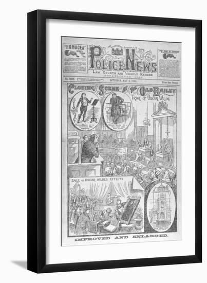 Trial Of Oscar Wilde-null-Framed Giclee Print