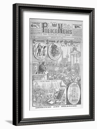 Trial Of Oscar Wilde-null-Framed Giclee Print