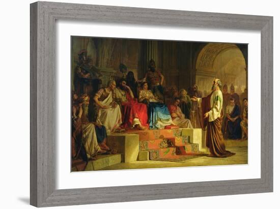 Trial of the Apostle Paul-Nikolai K. Bodarevski-Framed Giclee Print