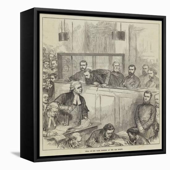 Trial of the Bank Forgers at the Old Bailey-Arthur Hopkins-Framed Premier Image Canvas
