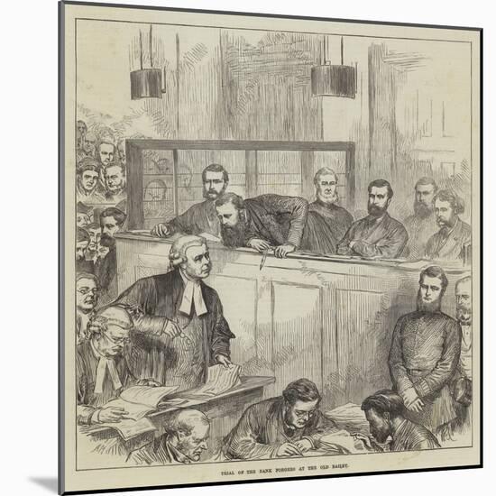 Trial of the Bank Forgers at the Old Bailey-Arthur Hopkins-Mounted Giclee Print