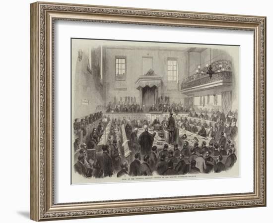 Trial of the Bradford Election Petition at the Borough Courthouse-null-Framed Giclee Print