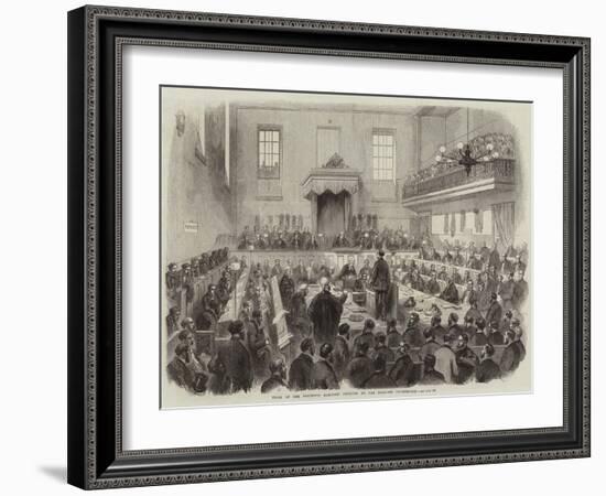 Trial of the Bradford Election Petition at the Borough Courthouse-null-Framed Giclee Print