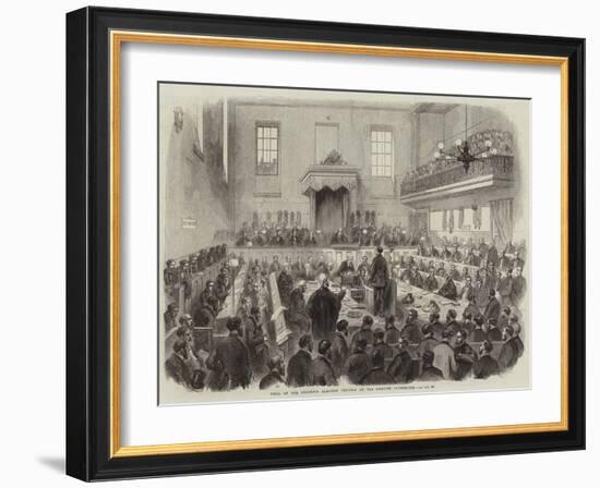 Trial of the Bradford Election Petition at the Borough Courthouse-null-Framed Giclee Print