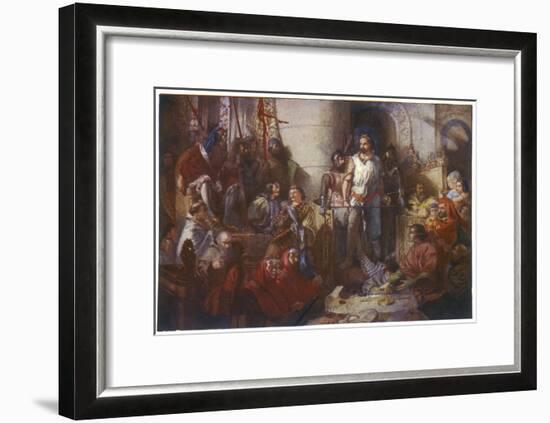 Trial of William Wallace-null-Framed Art Print