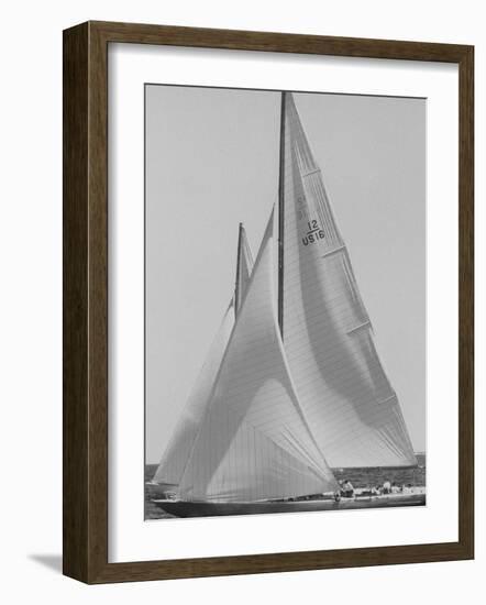 Trial Race For the America's Cup-George Silk-Framed Photographic Print