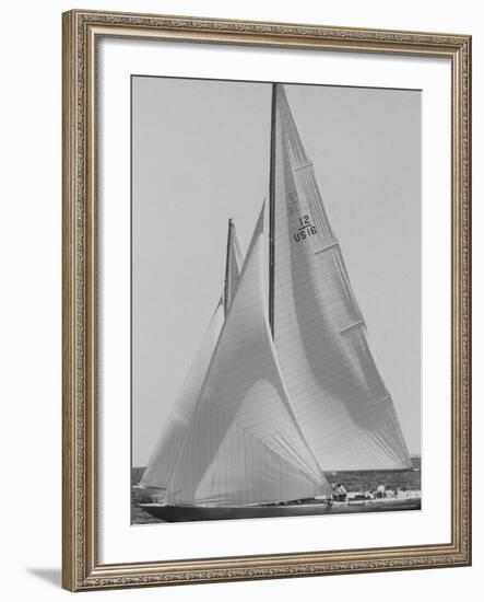 Trial Race For the America's Cup-George Silk-Framed Photographic Print