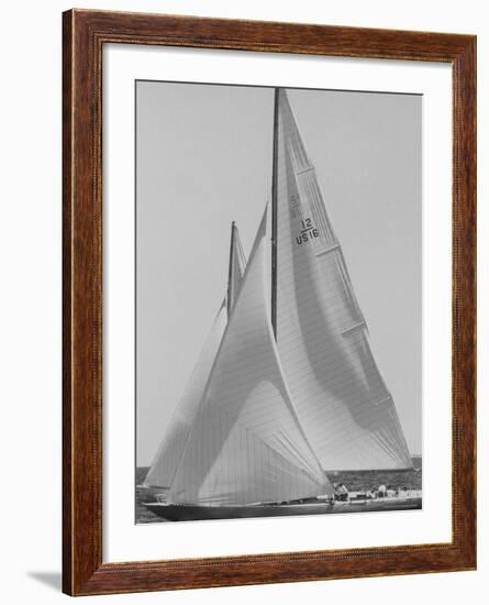 Trial Race For the America's Cup-George Silk-Framed Photographic Print