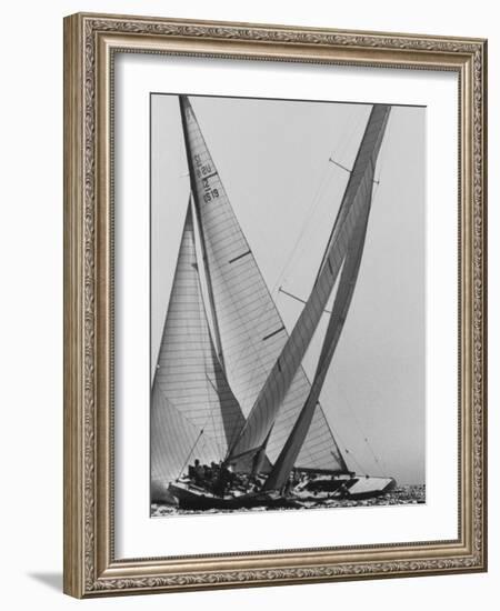 Trial Race For the America's Cup-George Silk-Framed Photographic Print