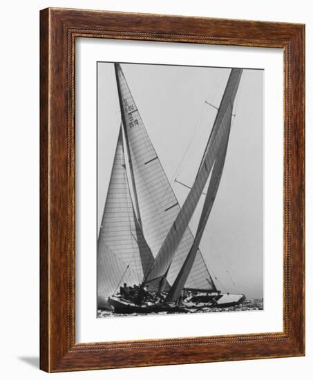 Trial Race For the America's Cup-George Silk-Framed Photographic Print