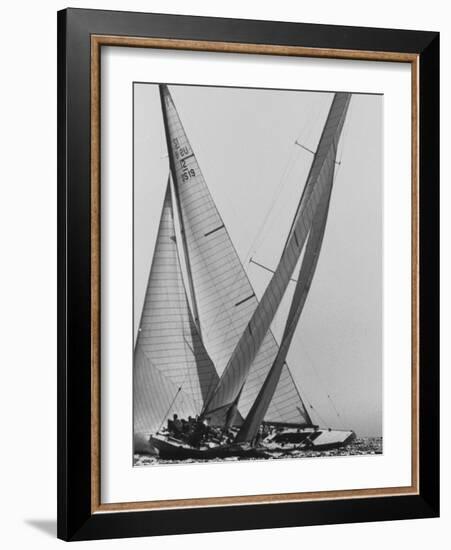 Trial Race For the America's Cup-George Silk-Framed Photographic Print