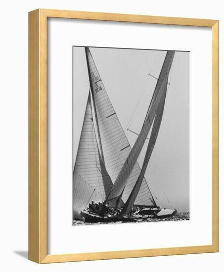 Trial Race For the America's Cup-George Silk-Framed Photographic Print