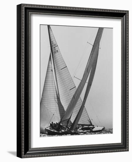 Trial Race For the America's Cup-George Silk-Framed Photographic Print