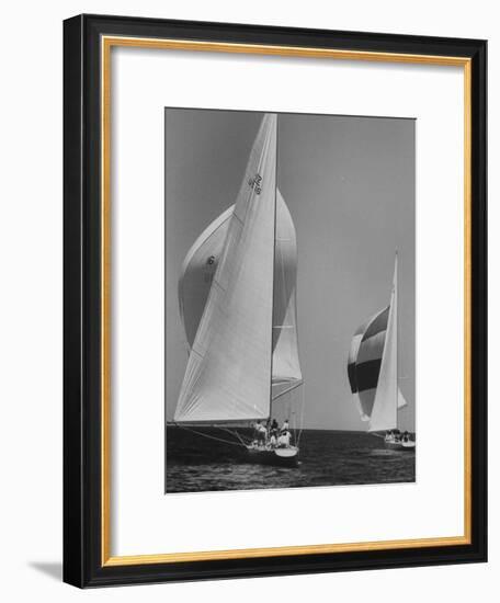 Trial Race For the America's Cup-George Silk-Framed Photographic Print