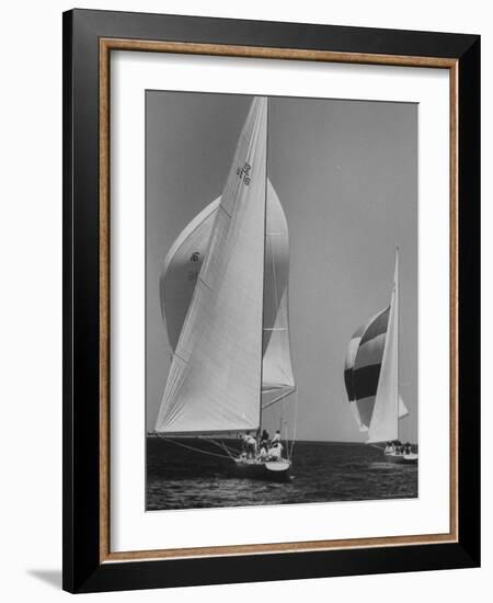 Trial Race For the America's Cup-George Silk-Framed Photographic Print