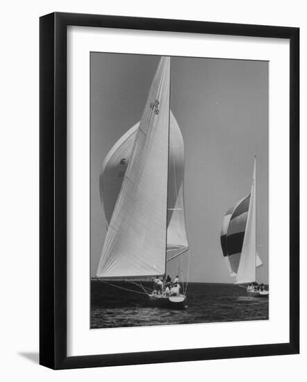 Trial Race For the America's Cup-George Silk-Framed Photographic Print