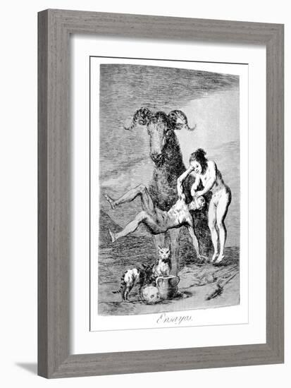 Trials, 1799-Francisco de Goya-Framed Giclee Print