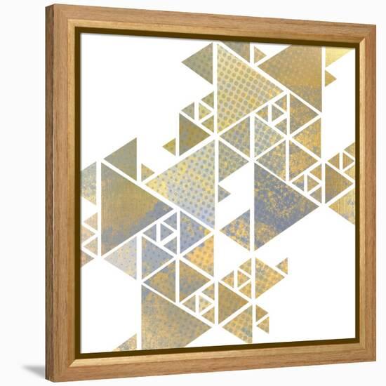 Triangle Gold 1-Kimberly Allen-Framed Stretched Canvas