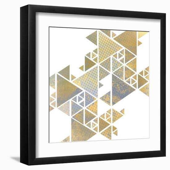 Triangle Gold 1-Kimberly Allen-Framed Art Print