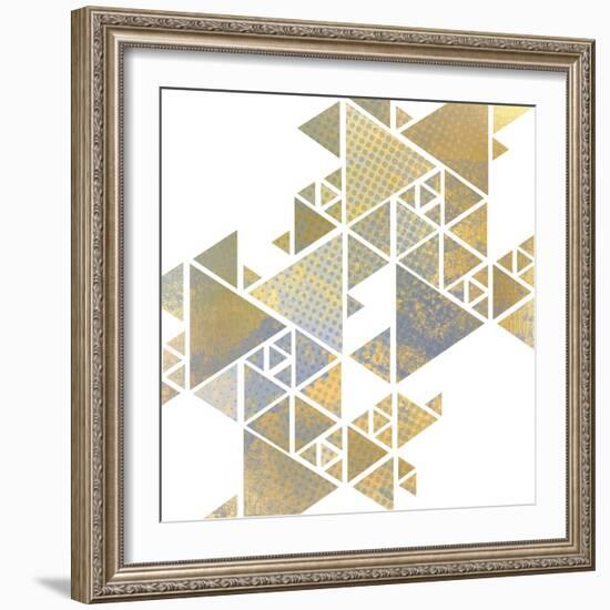 Triangle Gold 1-Kimberly Allen-Framed Art Print