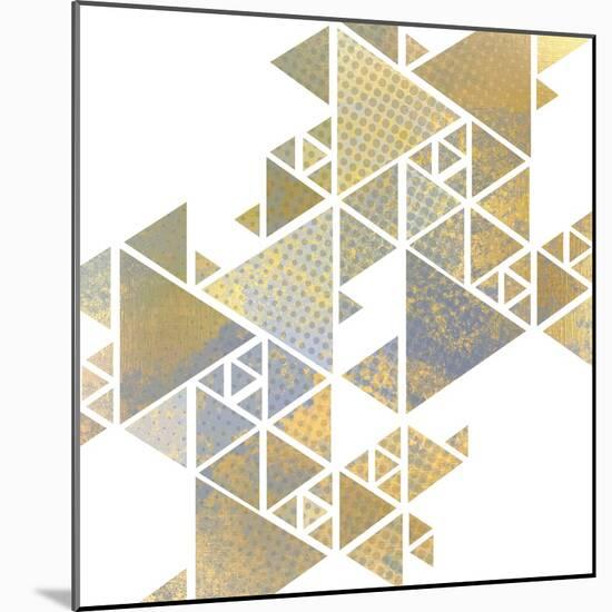 Triangle Gold 1-Kimberly Allen-Mounted Art Print