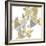 Triangle Gold 1-Kimberly Allen-Framed Art Print