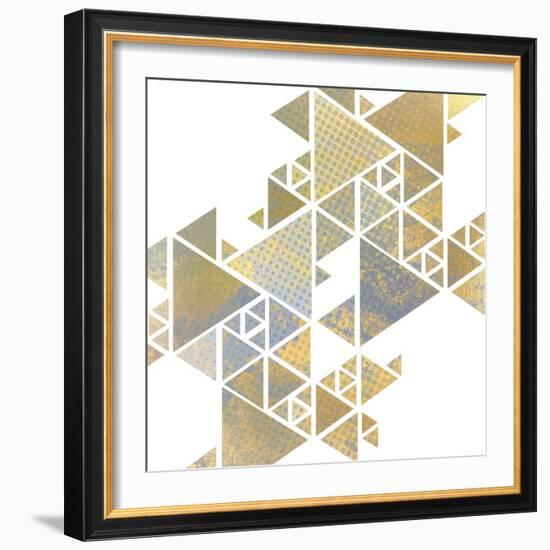 Triangle Gold 1-Kimberly Allen-Framed Art Print
