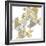 Triangle Gold 1-Kimberly Allen-Framed Premium Giclee Print