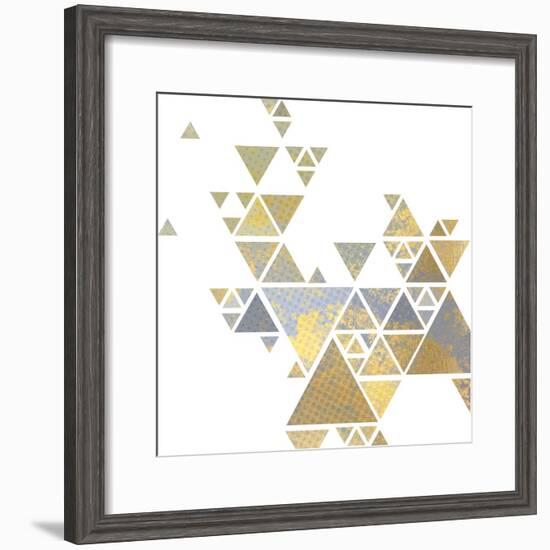 Triangle Gold 2-Kimberly Allen-Framed Art Print