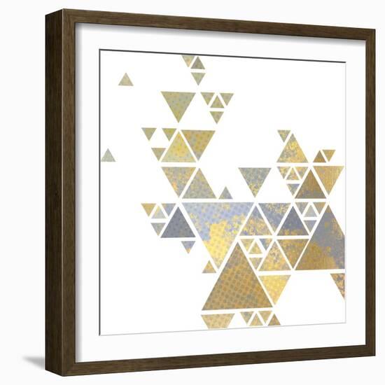 Triangle Gold 2-Kimberly Allen-Framed Art Print