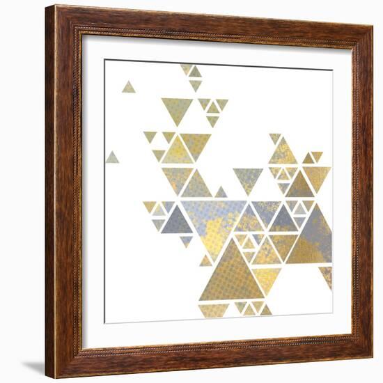 Triangle Gold 2-Kimberly Allen-Framed Art Print