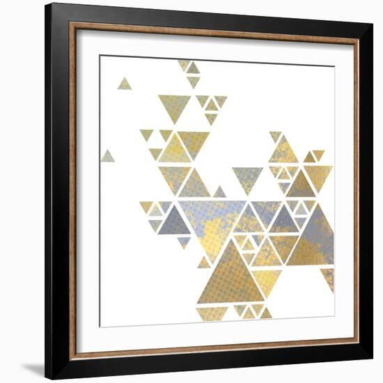 Triangle Gold 2-Kimberly Allen-Framed Art Print