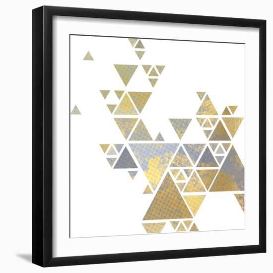 Triangle Gold 2-Kimberly Allen-Framed Art Print