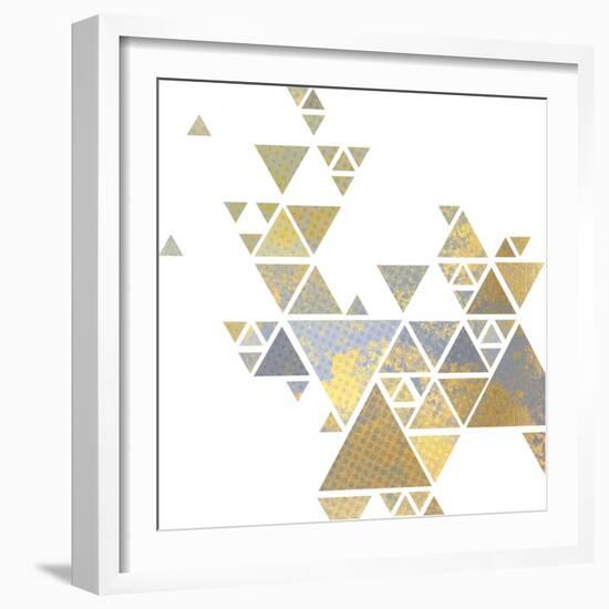 Triangle Gold 2-Kimberly Allen-Framed Art Print