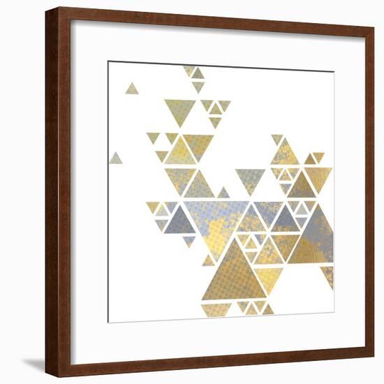 Triangle Gold 2-Kimberly Allen-Framed Art Print